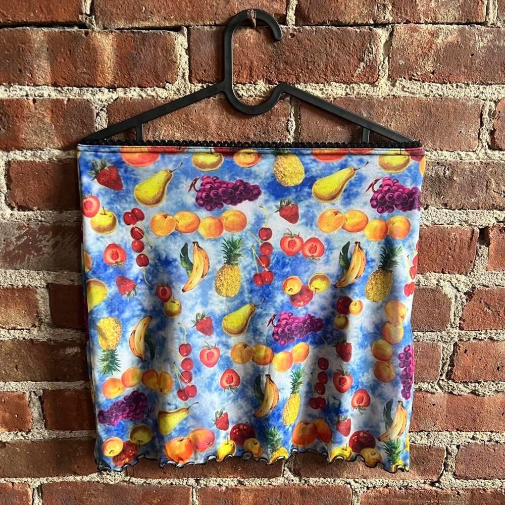 Urban Outfitters Fruit Print Mini Skirt Size XS